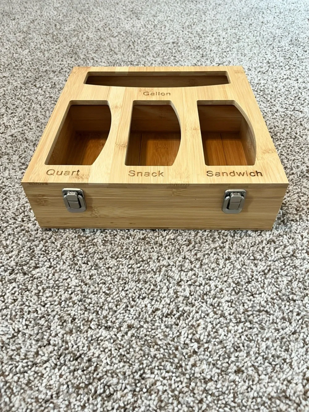 Bamboo Box Bag Organizer